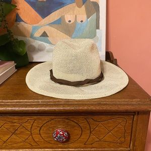 Free People Cream Straw Hat